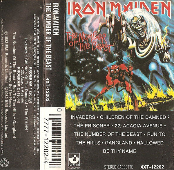 Iron Maiden : The Number Of The Beast (Cass, Album)