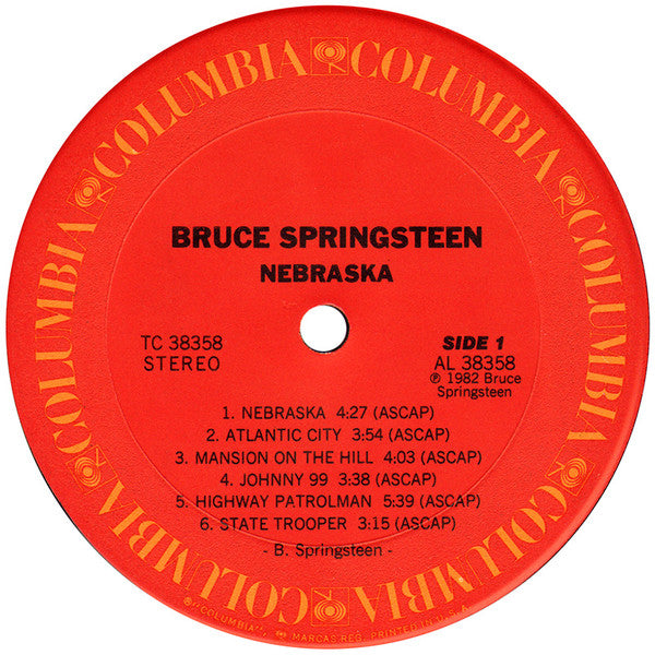 Bruce Springsteen : Nebraska (LP, Album, Pit)
