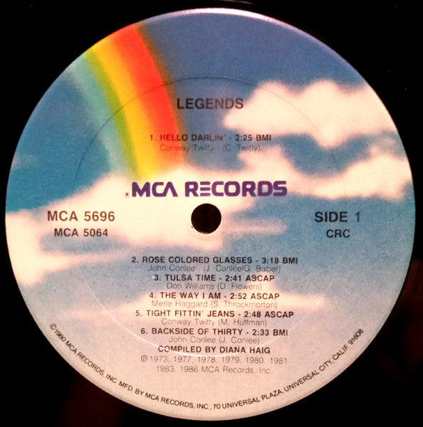 Various : Legends (LP, Comp, Club, CRC)
