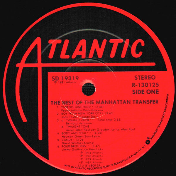 The Manhattan Transfer : The Best Of The Manhattan Transfer (LP, Comp, Club, RCA)
