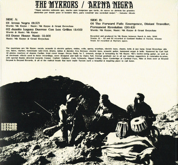 The Myrrors : Arena Negra (LP, Album, Ltd, Mil)