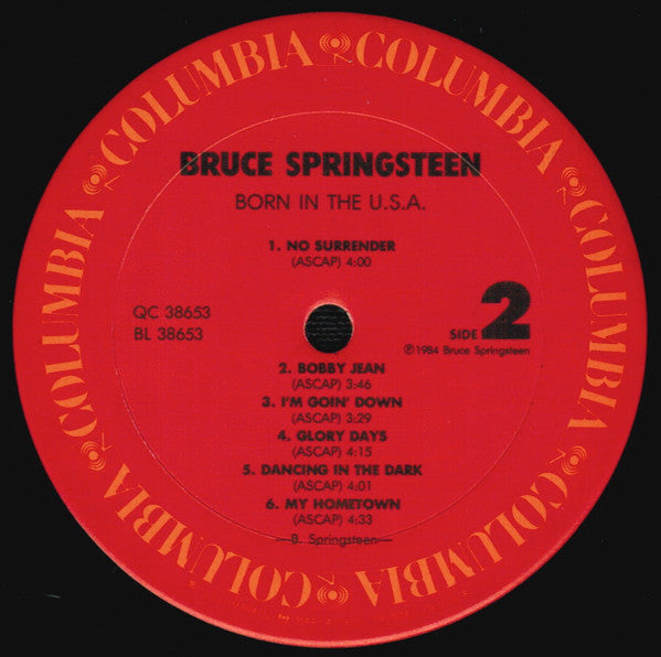 Bruce Springsteen : Born In The U.S.A. (LP, Album, Pit)