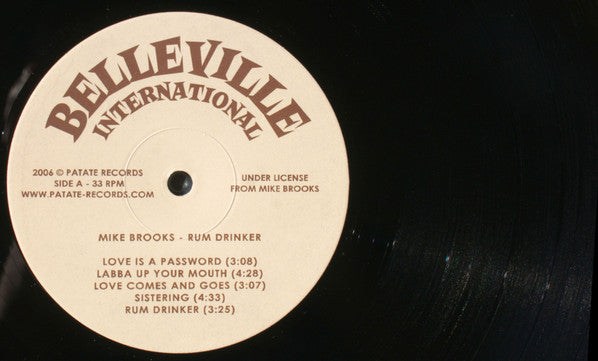 Mike Brooks : Rum Drinker (LP, Album, RE)