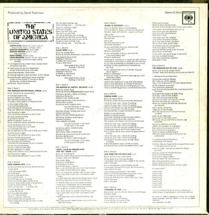 The United States Of America : The United States Of America (LP, Album)