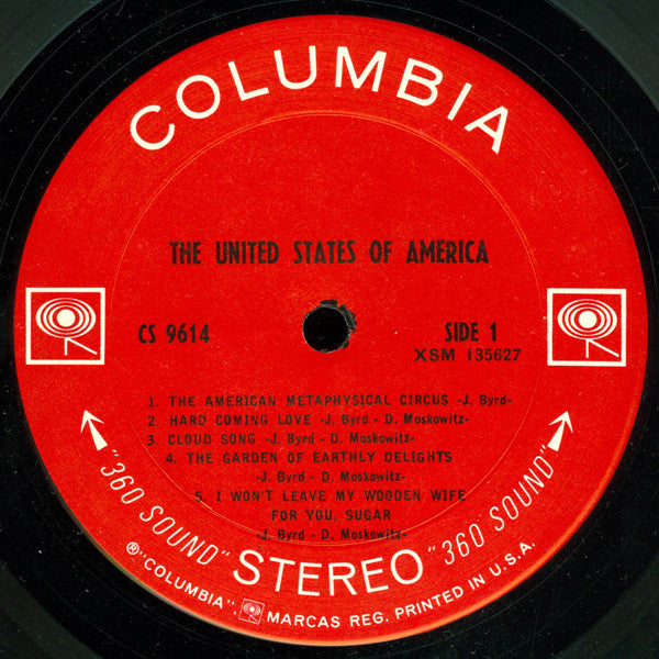 The United States Of America : The United States Of America (LP, Album)
