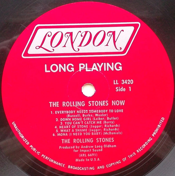 The Rolling Stones : The Rolling Stones, Now! (LP, Album, Mono, RE)