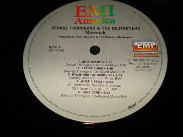 George Thorogood And The Destroyers* : Maverick (LP, Album, Club)