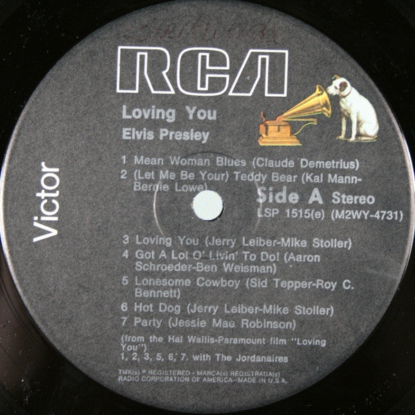 Elvis Presley : Loving You (LP, Album, RE, Ind)