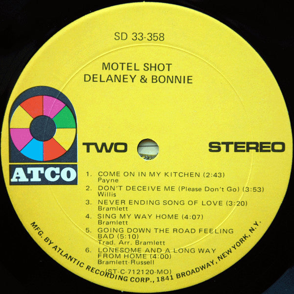 Delaney & Bonnie & Friends : Motel Shot (LP, Album, MO )