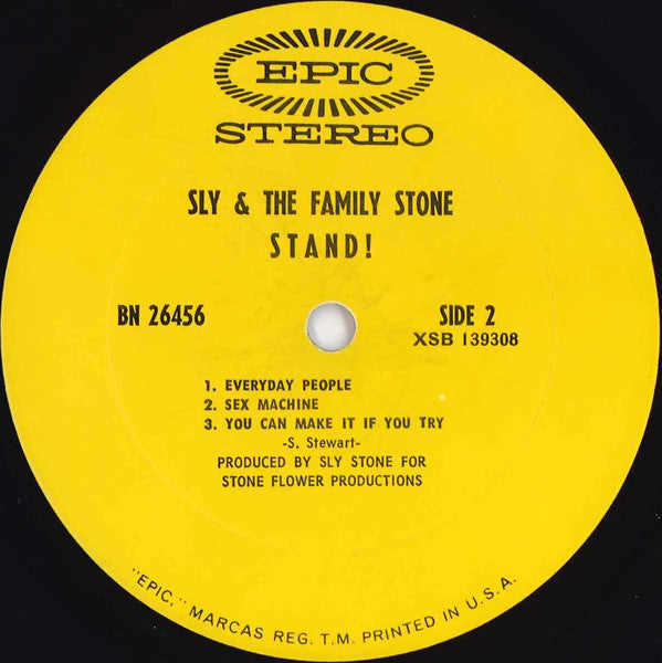 Sly And The Family Stone* : Stand! (LP, Album, Pit)