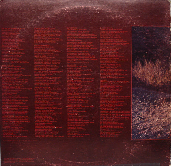 Stevie Wonder : Talking Book (LP, Album, RP, Hol)