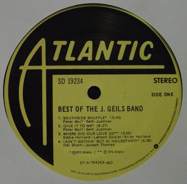 The J. Geils Band : Best Of The J. Geils Band (LP, Comp, MO )