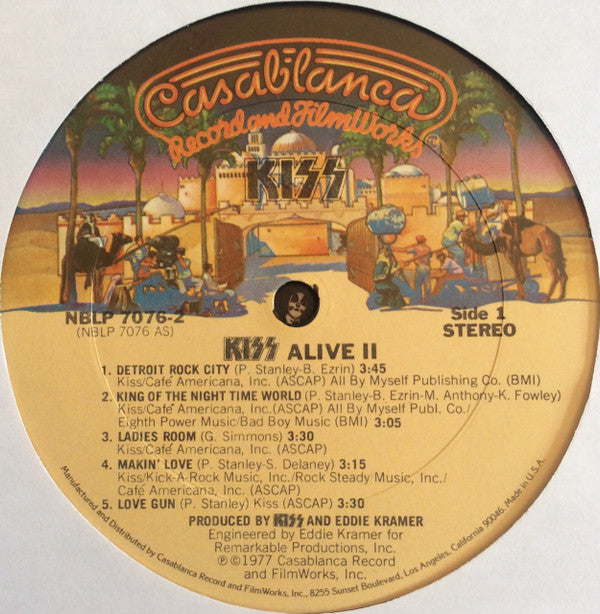 Kiss : Alive II (2xLP, Album, San)