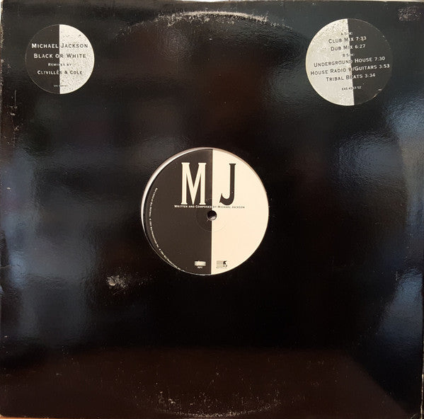 Michael Jackson : Black Or White (12", Single, Promo)