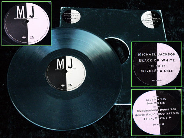 Michael Jackson : Black Or White (12", Single, Promo)