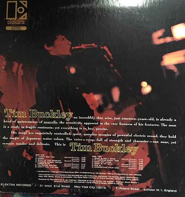 Tim Buckley : Tim Buckley (LP, Album, RE)