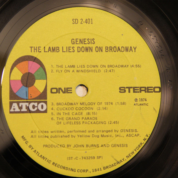 Genesis : The Lamb Lies Down On Broadway (2xLP, Album, SP )