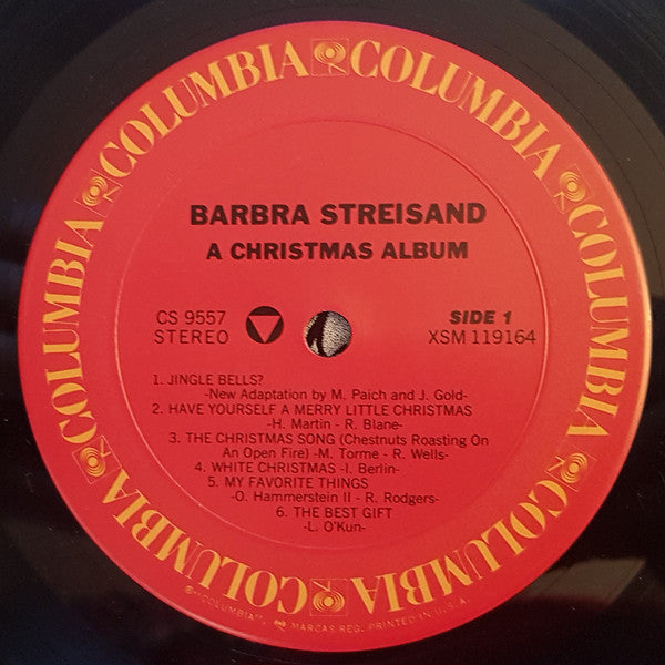 Barbra Streisand : A Christmas Album (LP, Album, RE, Car)