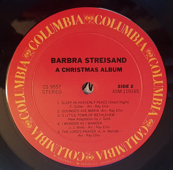 Barbra Streisand : A Christmas Album (LP, Album, RE, Car)
