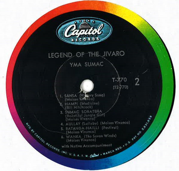 Yma Sumac : Legend Of The Jivaro (LP, Album, Mono, RE, Scr)