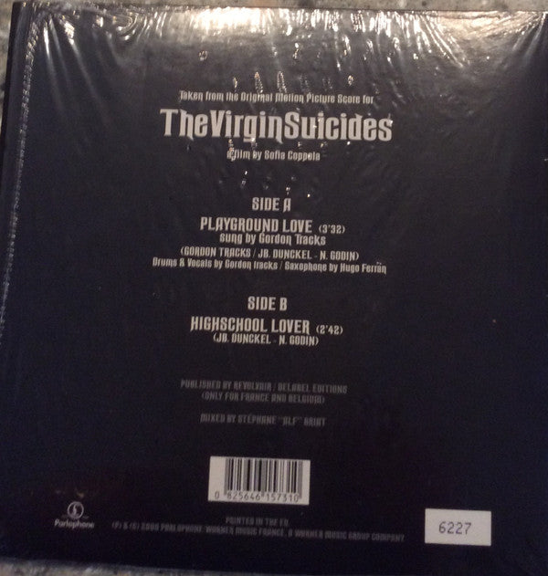 AIR Sung By Gordon Tracks : Playground Love (7", RSD, Single, Ltd, Num, RE, Ora)