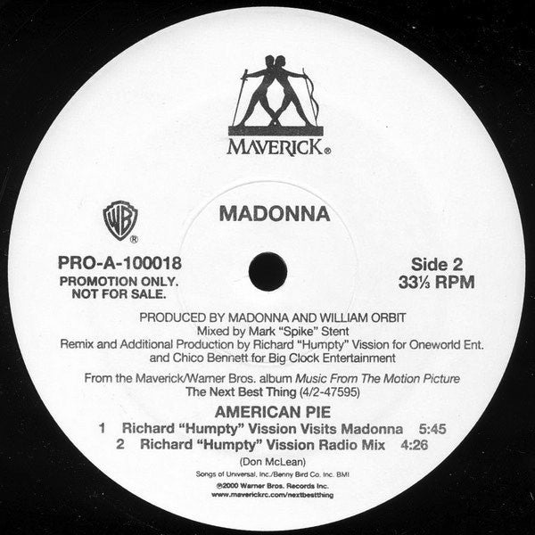 Madonna : American Pie (12", Promo)