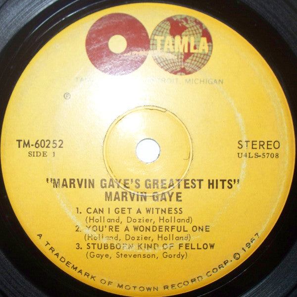 Marvin Gaye : Greatest Hits (7", Jukebox)
