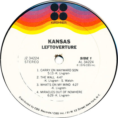 Kansas (2) : Leftoverture (LP, Album, Kee)