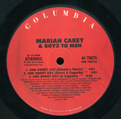 Mariah Carey & Boyz II Men : One Sweet Day (12", Maxi)