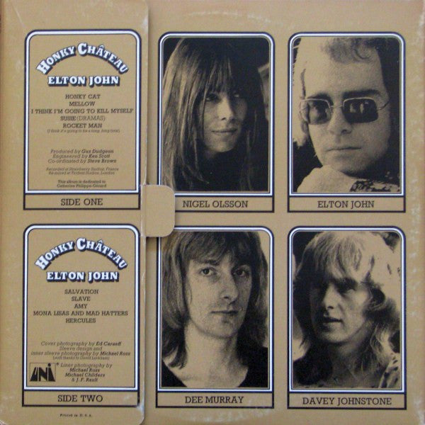Elton John : Honky Château (LP, Album, Env)