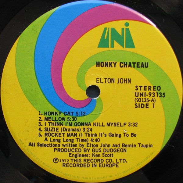 Elton John : Honky Château (LP, Album, Env)