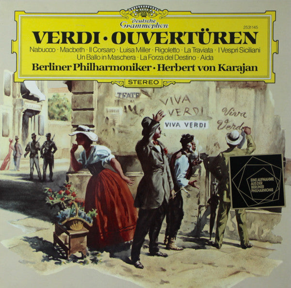 Verdi* - Herbert Von Karajan - Orchestre Philharmonique De Berlin* : Verdi - Ouvertüren (LP, Album)
