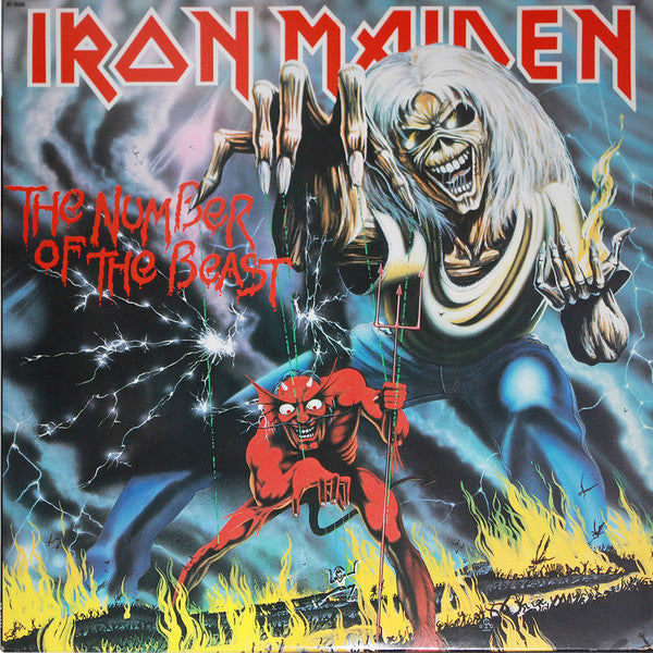 Iron Maiden : The Number Of The Beast (LP, Album, Jac)