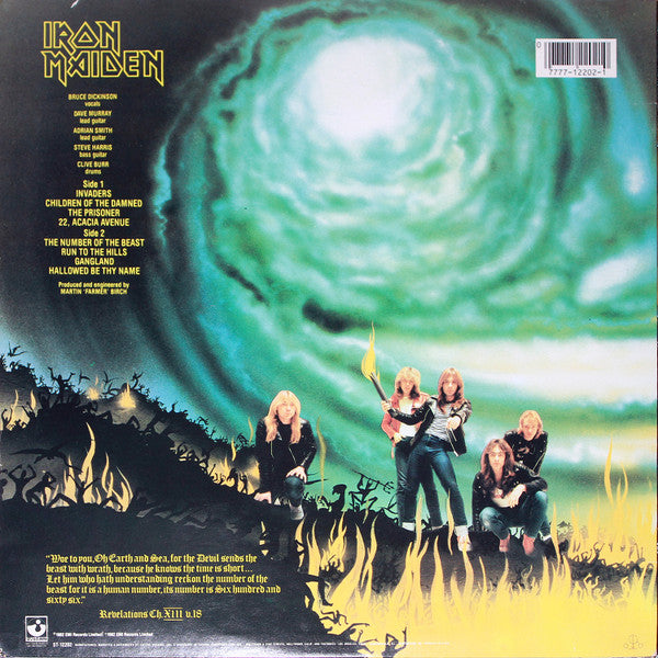 Iron Maiden : The Number Of The Beast (LP, Album, Jac)