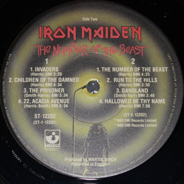 Iron Maiden : The Number Of The Beast (LP, Album, Jac)