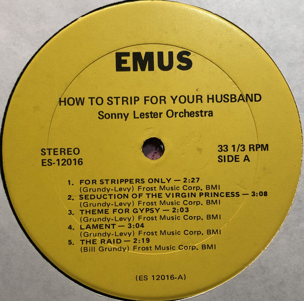 Ann Corio, Sonny Lester & His Orchestra : How To Strip For Your Husband (LP, Album)