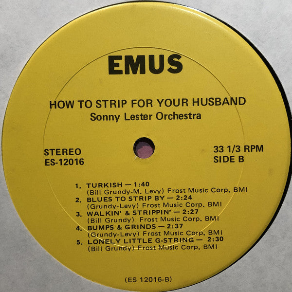 Ann Corio, Sonny Lester & His Orchestra : How To Strip For Your Husband (LP, Album)