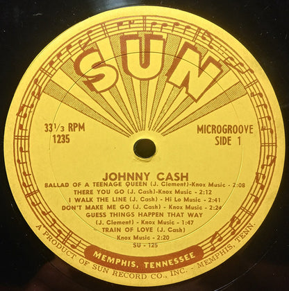 Johnny Cash : Sings The Songs That Made Him Famous (LP, Album, Mono)