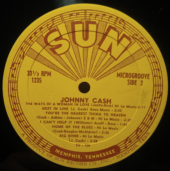 Johnny Cash : Sings The Songs That Made Him Famous (LP, Album, Mono)