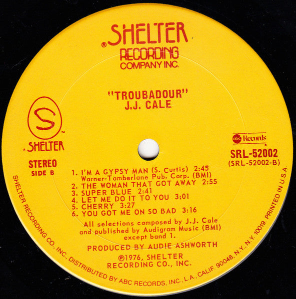 J.J. Cale : Troubadour (LP, Album, Pit)