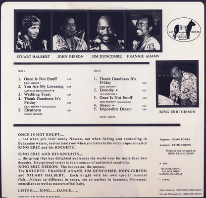 King Eric And His Knights : When You Visit The Bahamas... Once Is Not Enuff... (LP, Album)