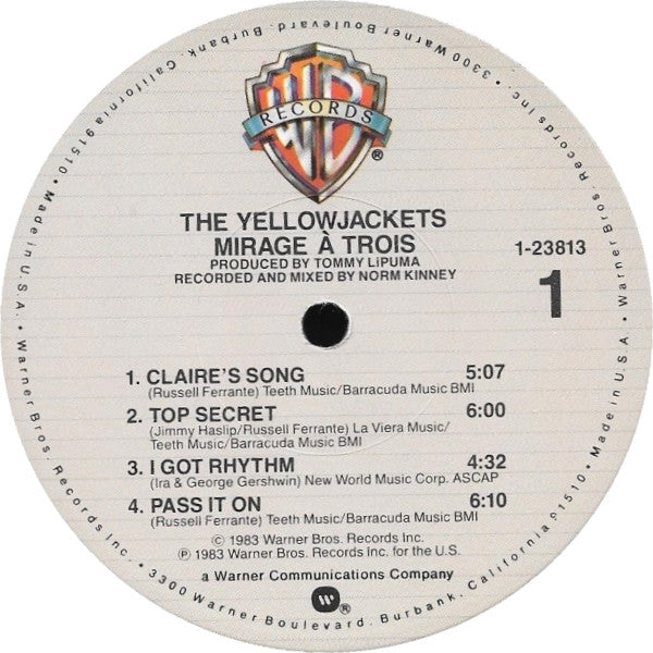 The Yellowjackets* : Mirage À Trois (LP, Album, Win)