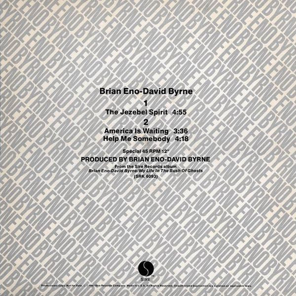 Brian Eno & David Byrne : The Jezebel Spirit (12", Promo)