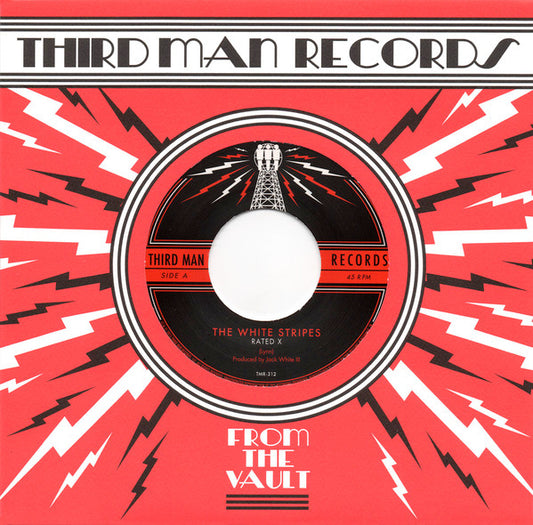 The White Stripes : Rated X (7", Whi)