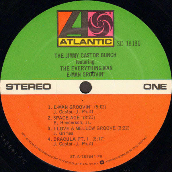 The Jimmy Castor Bunch Featuring The Everything Man : E-Man Groovin' (LP, Album, PR )