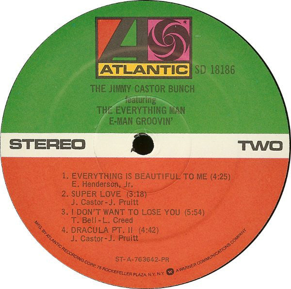 The Jimmy Castor Bunch Featuring The Everything Man : E-Man Groovin' (LP, Album, PR )