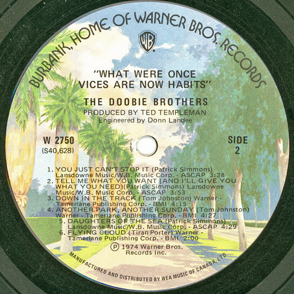 The Doobie Brothers : What Were Once Vices Are Now Habits (LP, Album)