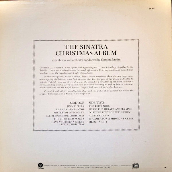 Frank Sinatra : The Sinatra Christmas Album (LP, Album, RE, Yel)