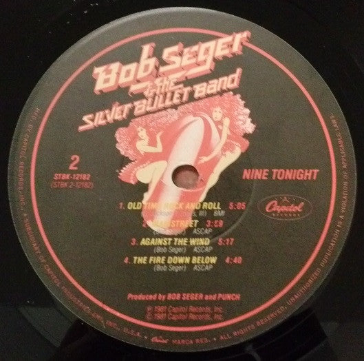 Bob Seger & The Silver Bullet Band* : Nine Tonight (2xLP, Album, Jac)