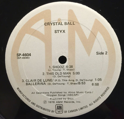 Styx : Crystal Ball (LP, Album)